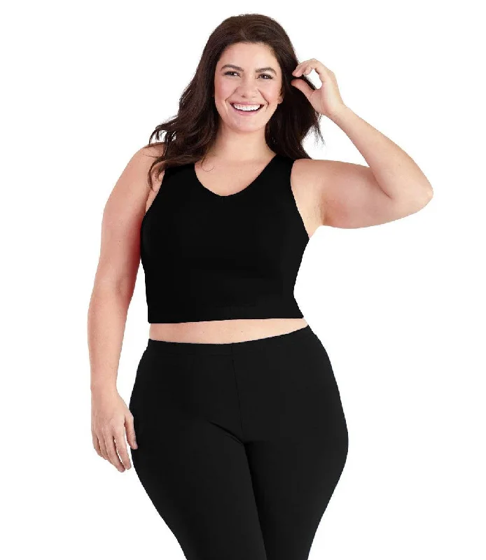 Namaste And Save On Yoga Apparel Stretch Naturals V-Neck Bra Top Basic Colors