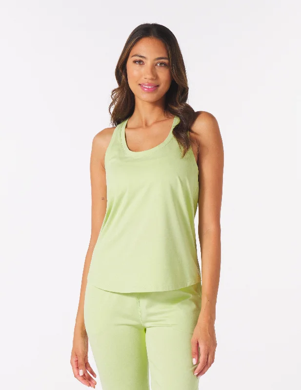 Unbeatable Deals On Breathable Yoga Apparel Stride Tank: Honey Dew Marble