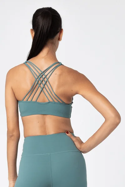 Unmissable Deals On Flexible Yoga Apparel Sunny Bra, Vintage Teal (Vie Active)