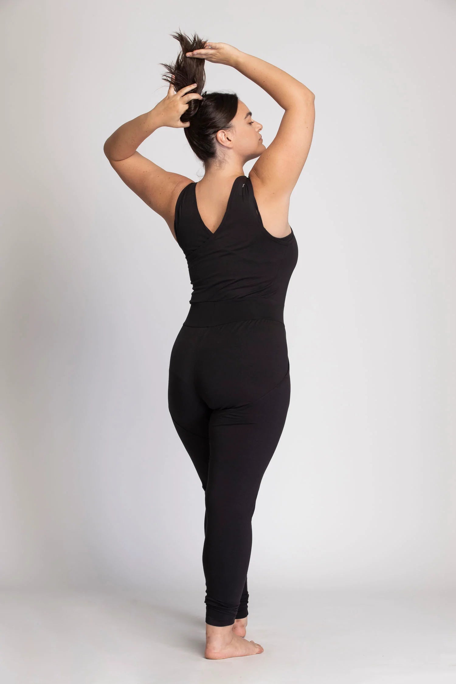 Master Every Pose With Premium Yoga Wear Deals V Back Jumpsuit