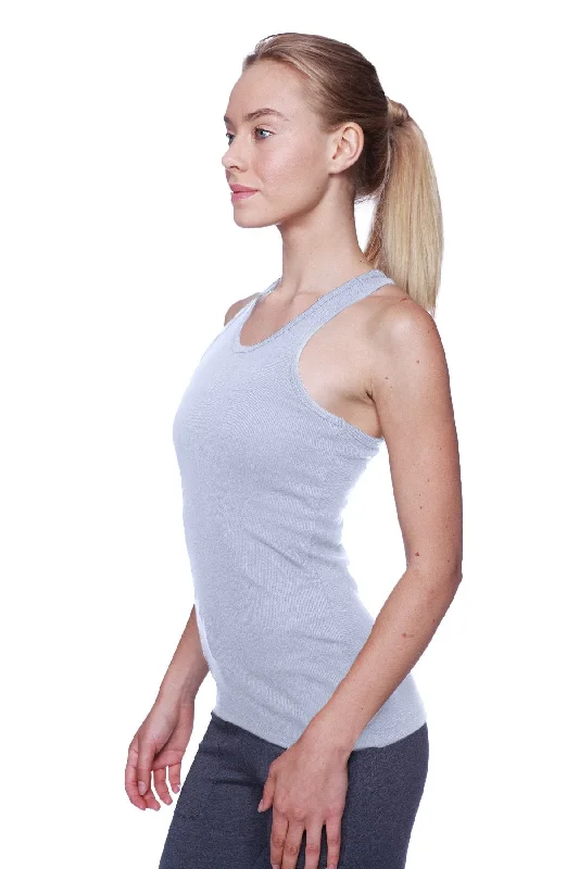 Trendy Yoga Outfits At Budget-Friendly Prices Women's All-American Racerback Tank Top (Heather Grey) Trendy Yoga Outfits At Budget-Friendly Prices Women's All-American Racerback Tank Top (Heather Grey)