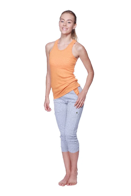 Flow Into Savings With Trendy Yoga Apparel Women's All-American Racerback Tank Top (Sun Orange) Flow Into Savings With Trendy Yoga Apparel Women's All-American Racerback Tank Top (Sun Orange)