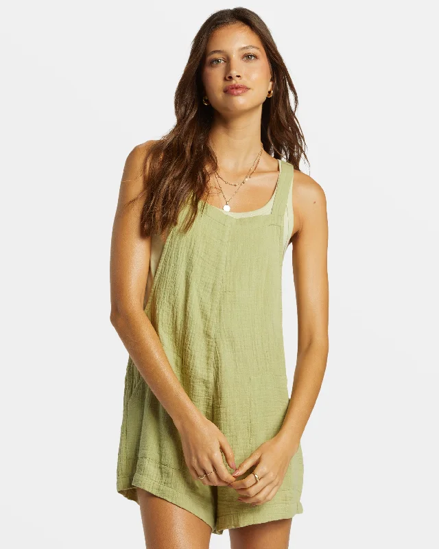 Yoga Wear That Moves With You At Lower Prices Beach Crush Romper - Avocado