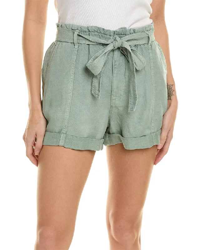 Breathe Easy In Comfortable Yoga Outfits Bella Dahl Savannah Linen-Blend Short
