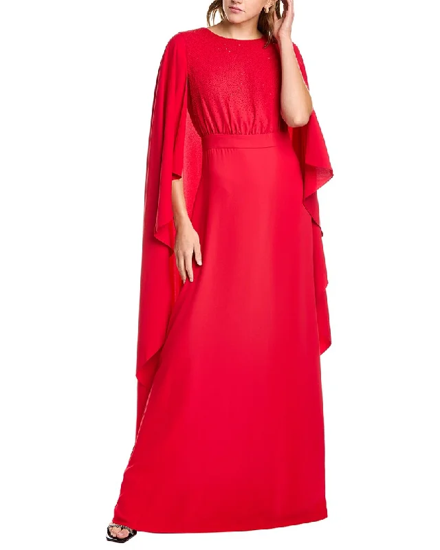 Don't Miss Out On Premium Yoga Wear Deals Carolina Herrera Cascading Cape Gown
