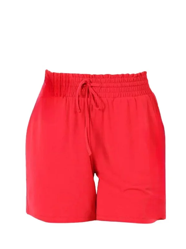 Premium Yoga Wear At Special Discounts Danna Short In Red