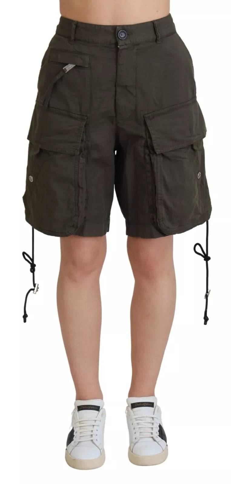 Flow In Comfort With Stylish Discounts Dsqua² High Waist Cargo Bermuda Women Women's Shorts Flow In Comfort With Stylish Discounts Dsqua² High Waist Cargo Bermuda Women Women's Shorts