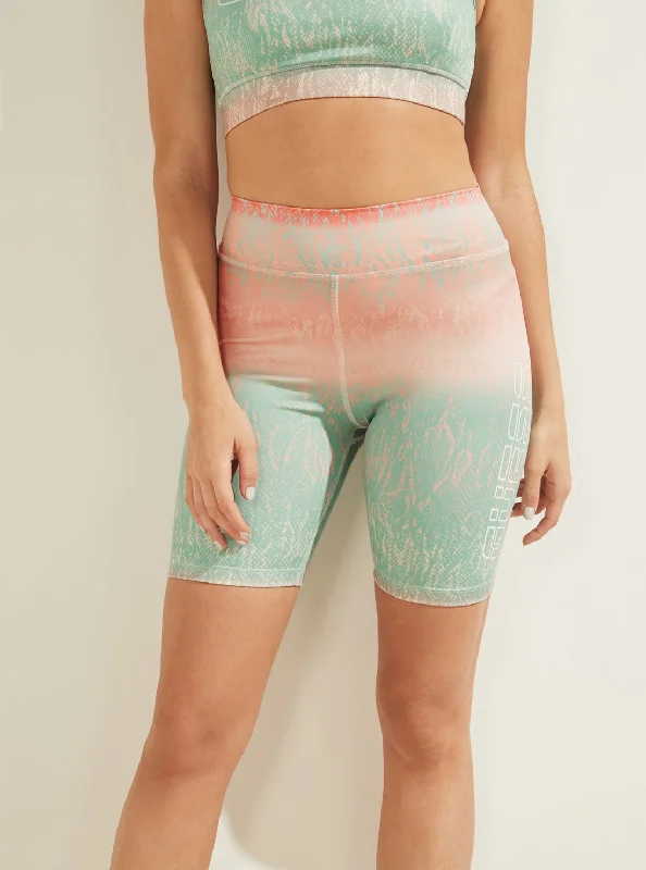 Affordable Activewear Designed For Movement Eco Multi Python Corrine Active Biker Shorts Affordable Activewear Designed For Movement Eco Multi Python Corrine Active Biker Shorts