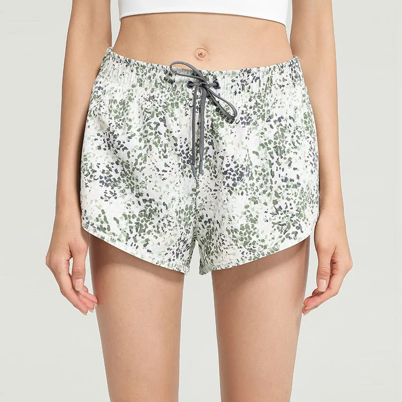 Sweat In Style With Yoga Clothing Discounts Floral Sports Shorts For Women
