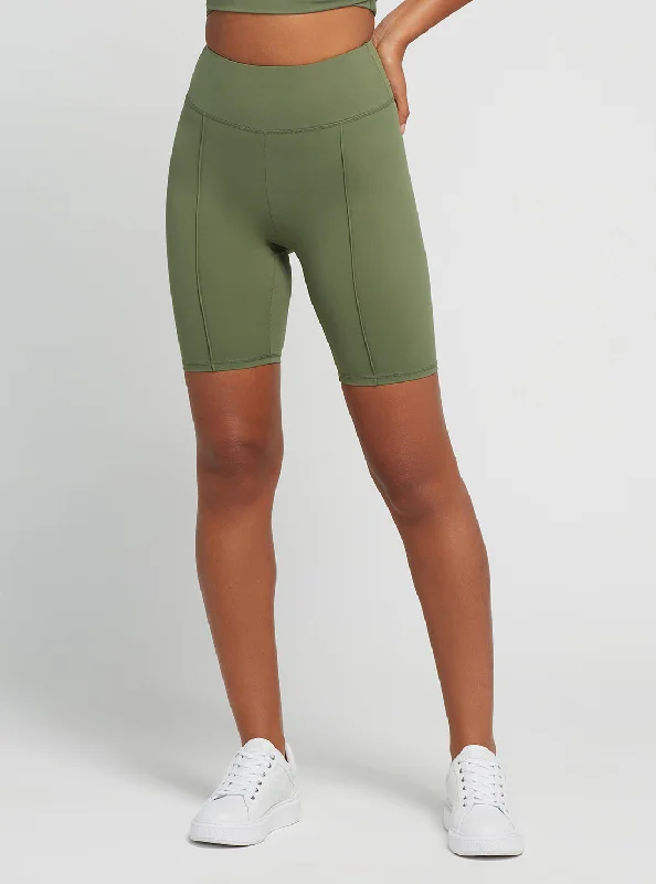 Affordable Yoga Fashion For Every Pose Green Coline Active Bike Shorts