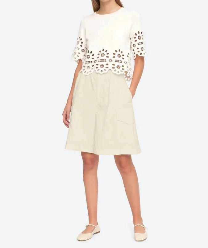 Shop High-Quality Yoga Apparel At Exclusive Discounts Karina Shorts In Cream