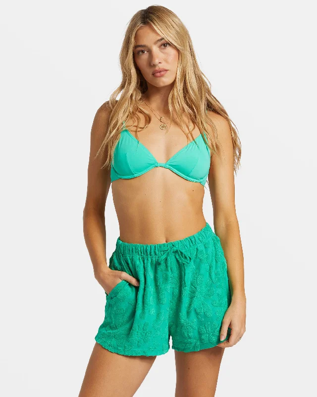 Namaste And Save On Yoga Apparel Loosen Up Shorts - Tropical Green