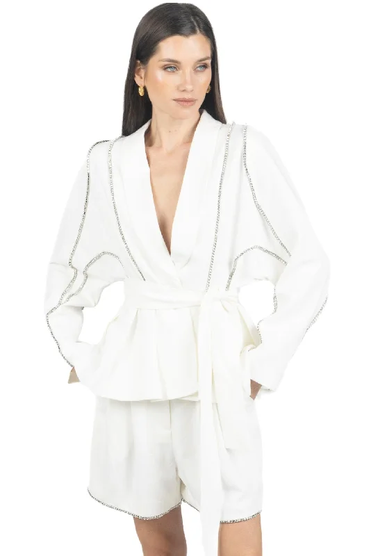 Shop High-Quality Yoga Apparel At Exclusive Discounts Melissa Rhinestone Oversized Shorts Shop High-Quality Yoga Apparel At Exclusive Discounts Melissa Rhinestone Oversized Shorts